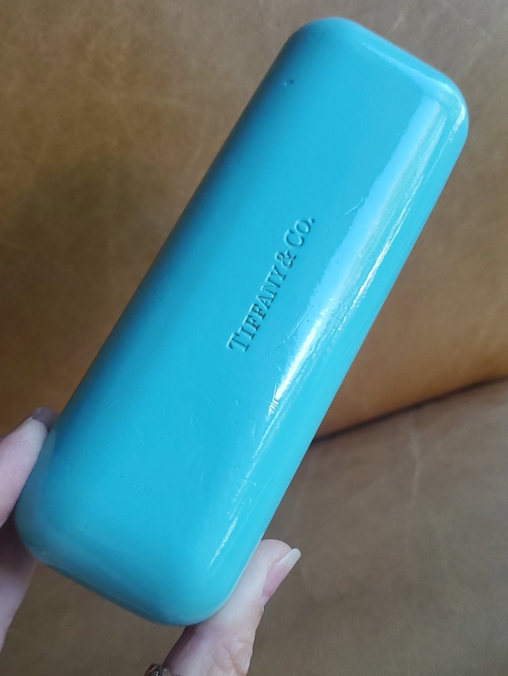 Tiffany & Co. Patent Leather Sunglasses Glass Hard Case